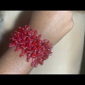 Red Beaded Bracelet